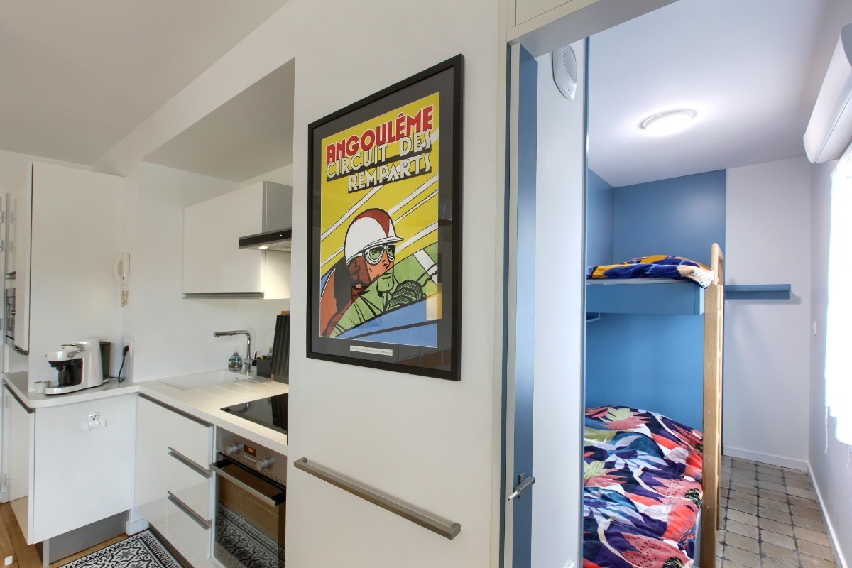 chambre enfants avec lits superposés en 80X200
