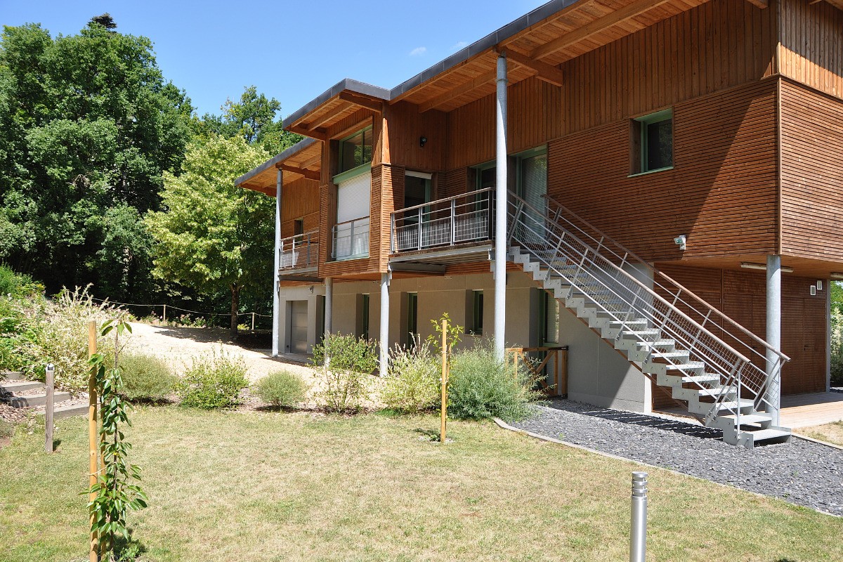 La façade d'arrivée