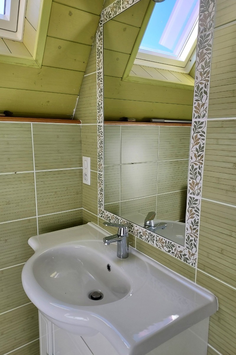 la salle de bain.