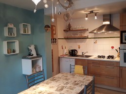 Cuisine ouvert baie vitrée