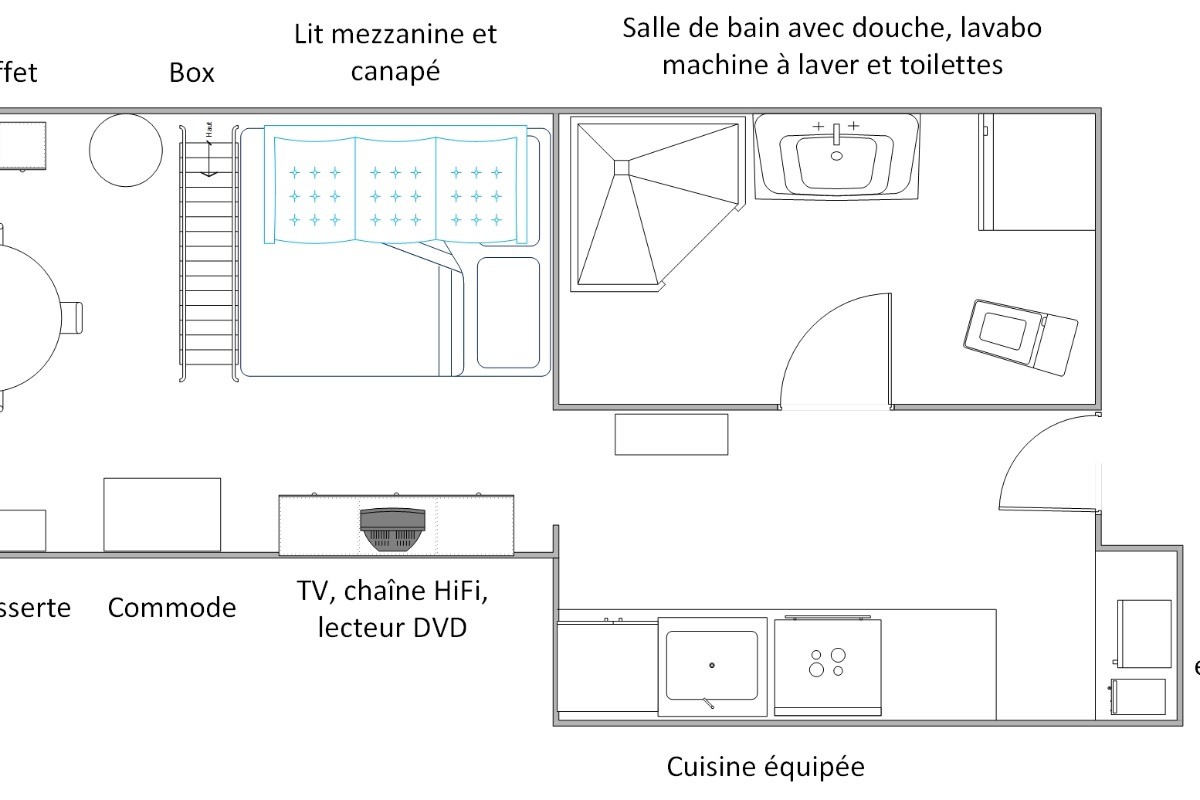 Studio floor plan