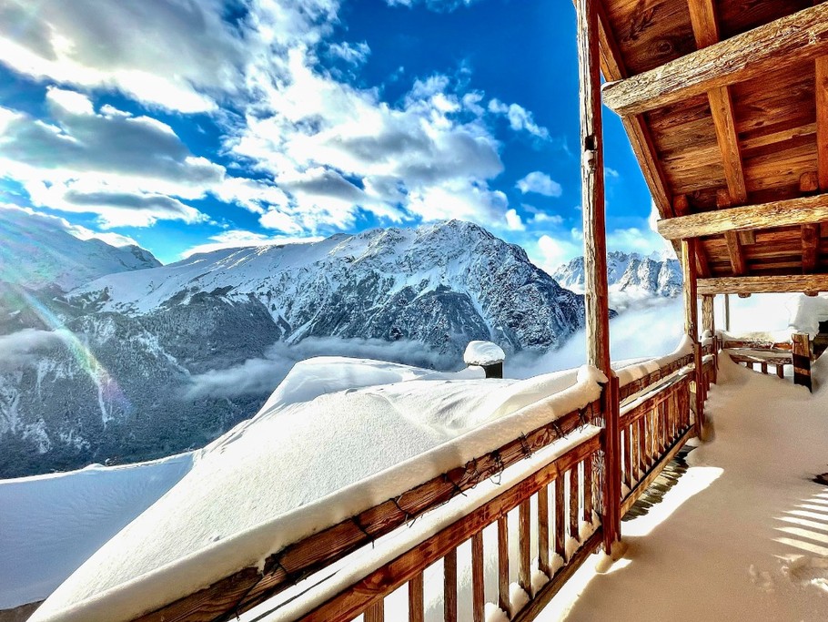 Neige et Soleil, vue du balcon