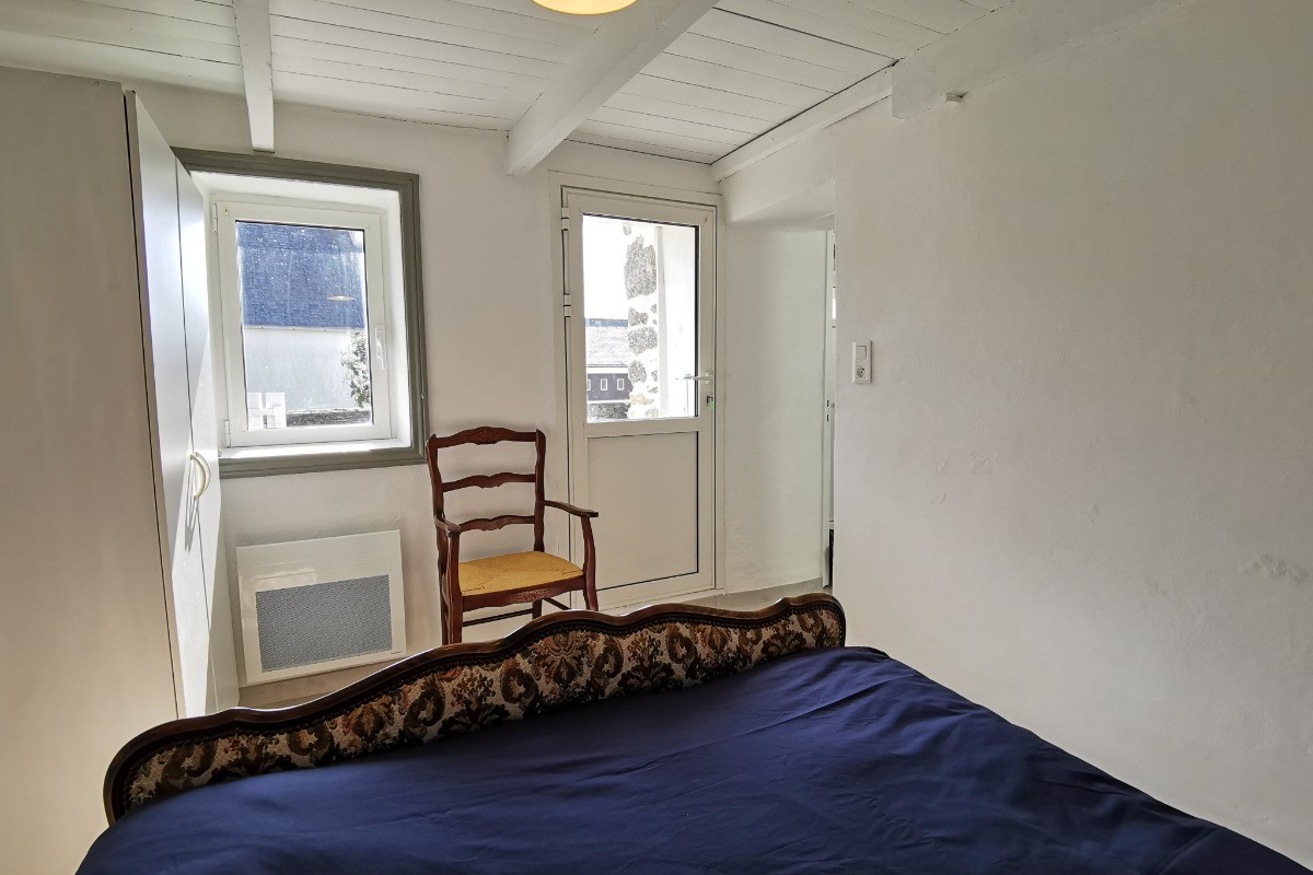 chambre avec accès vers l'extérieur