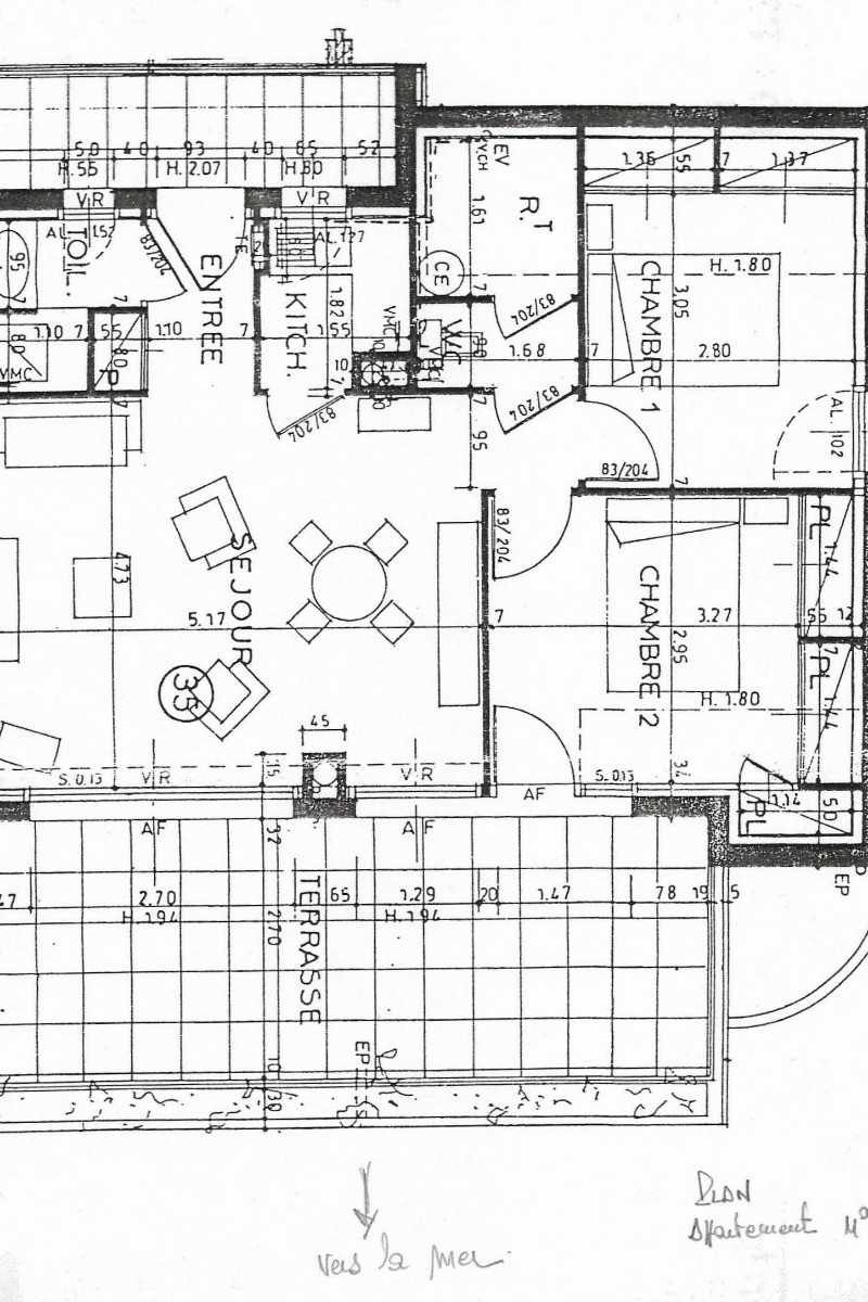 plan de l'appartement