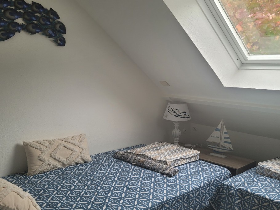 Room with 2 single beds