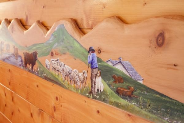 L' emmontagnée,peinte par une artiste de Pralo