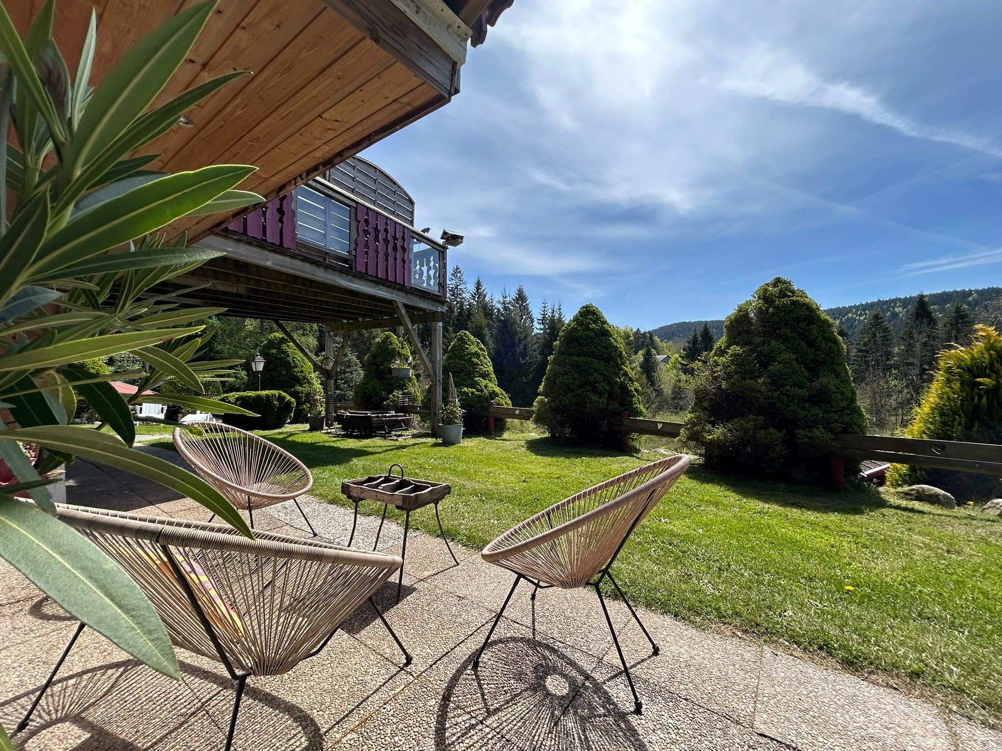 Garden - Apartment "Chalet Le Village" in the heart of nature