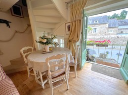 Bright dining area overlooking the village, perfect for relaxed breakfasts