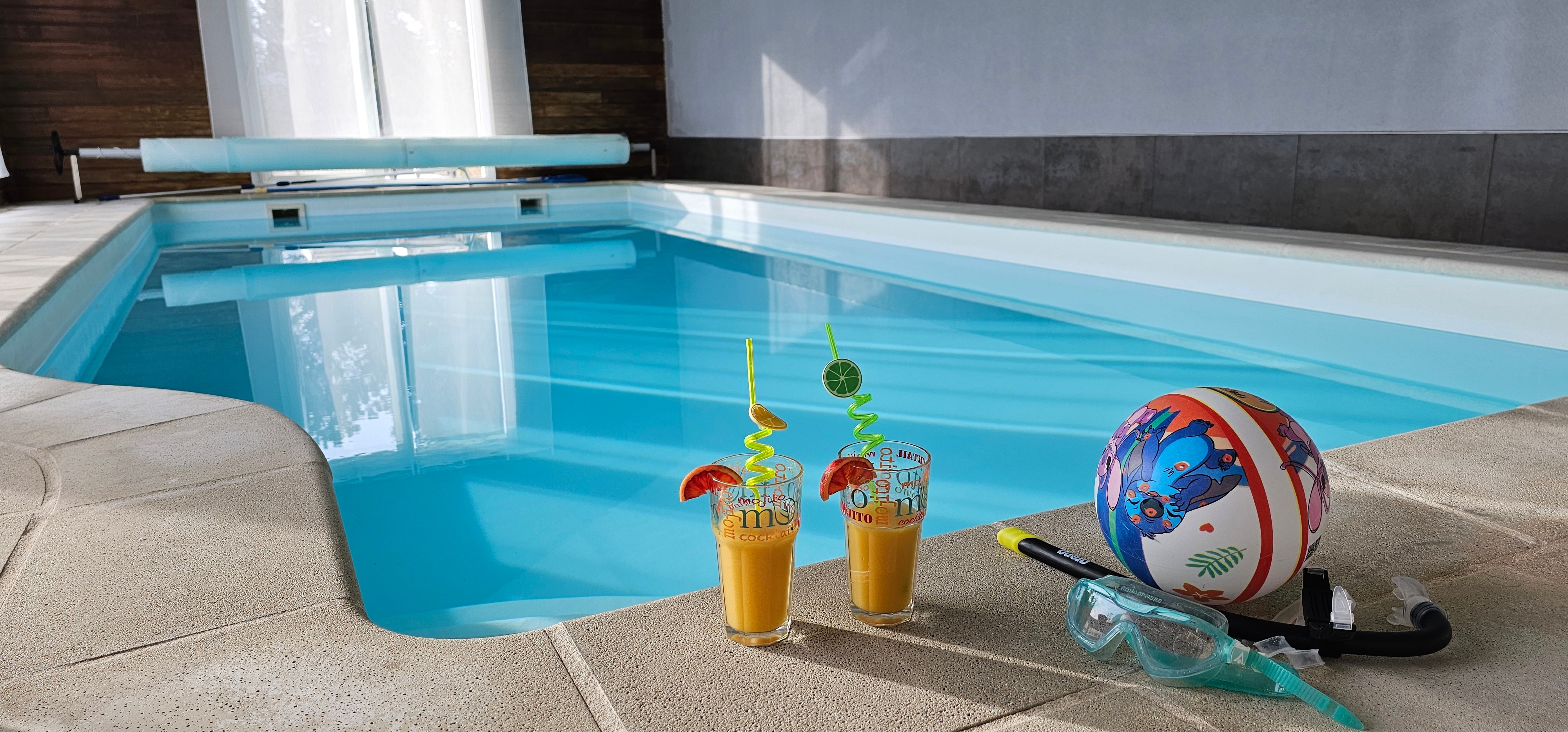 Aussi bien que les Caraïbes sans les heures d’avion 😄!
Bretagne vacances villa avec piscine intérieure