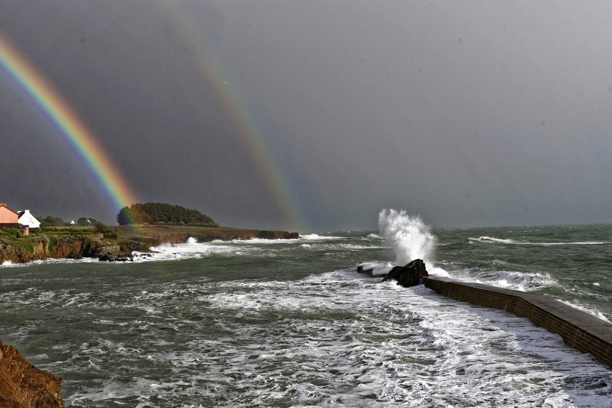 doêlan, double arc en ciel