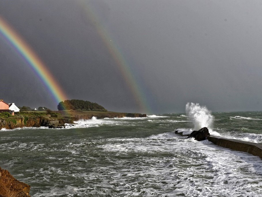 doêlan, double arc en ciel