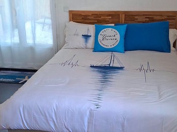 literie chambre Azur N°2