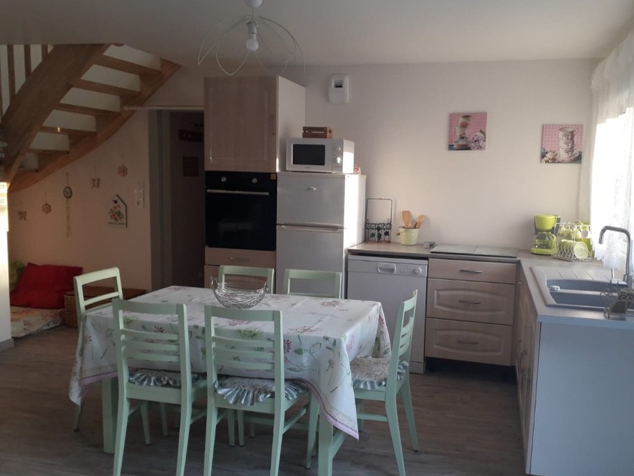 Les jardins de Salinor, location, Planguenoual, table à manger