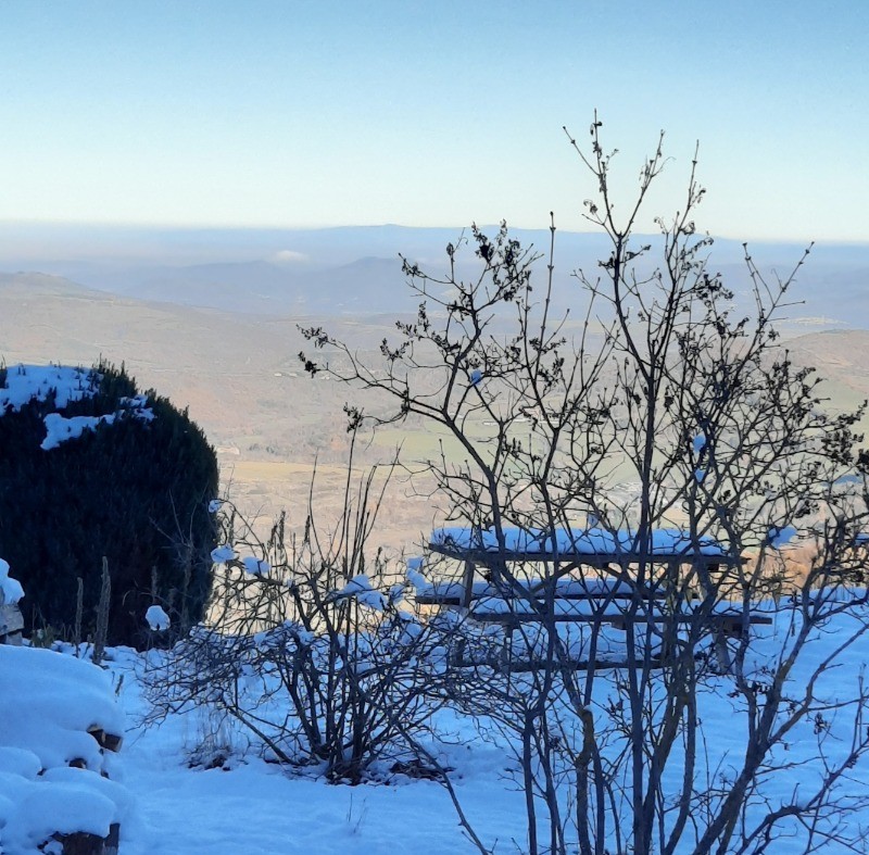 Vue extérieure hivernale