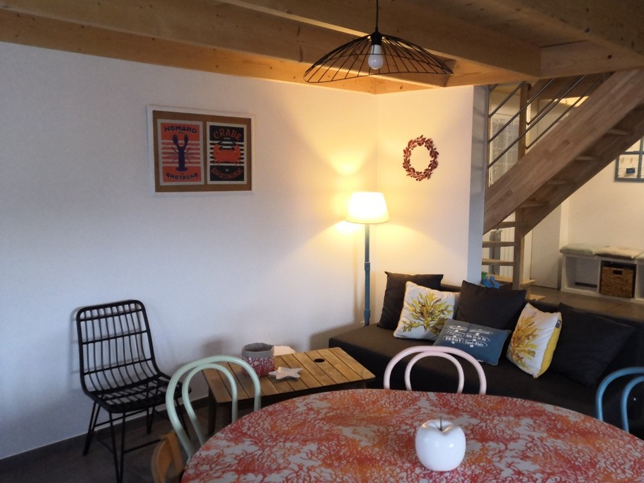 Location 6 personnes, Clévacances, Saint Cast Le Guildo, séjour