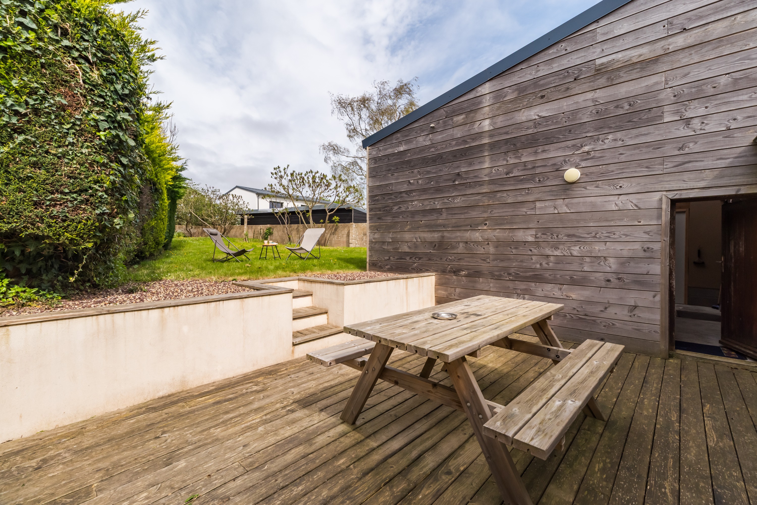 Location Paimpol Clévacances Derrien, rear terrace