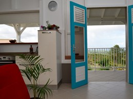 vue mer depuis salon porte d'entrée