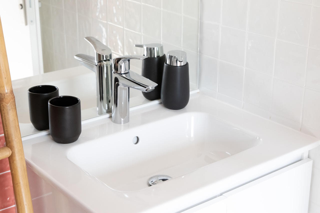 La salle d'eau du gîte Terre