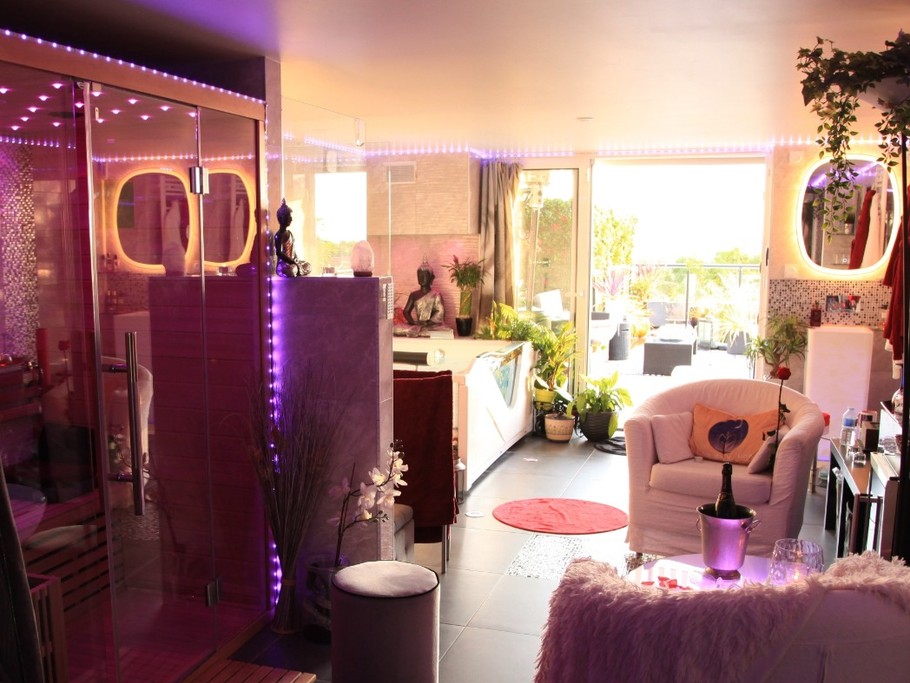 Chambre/Suite spa avec terrasse (vue d'ensemble) - exposée plein Ouest