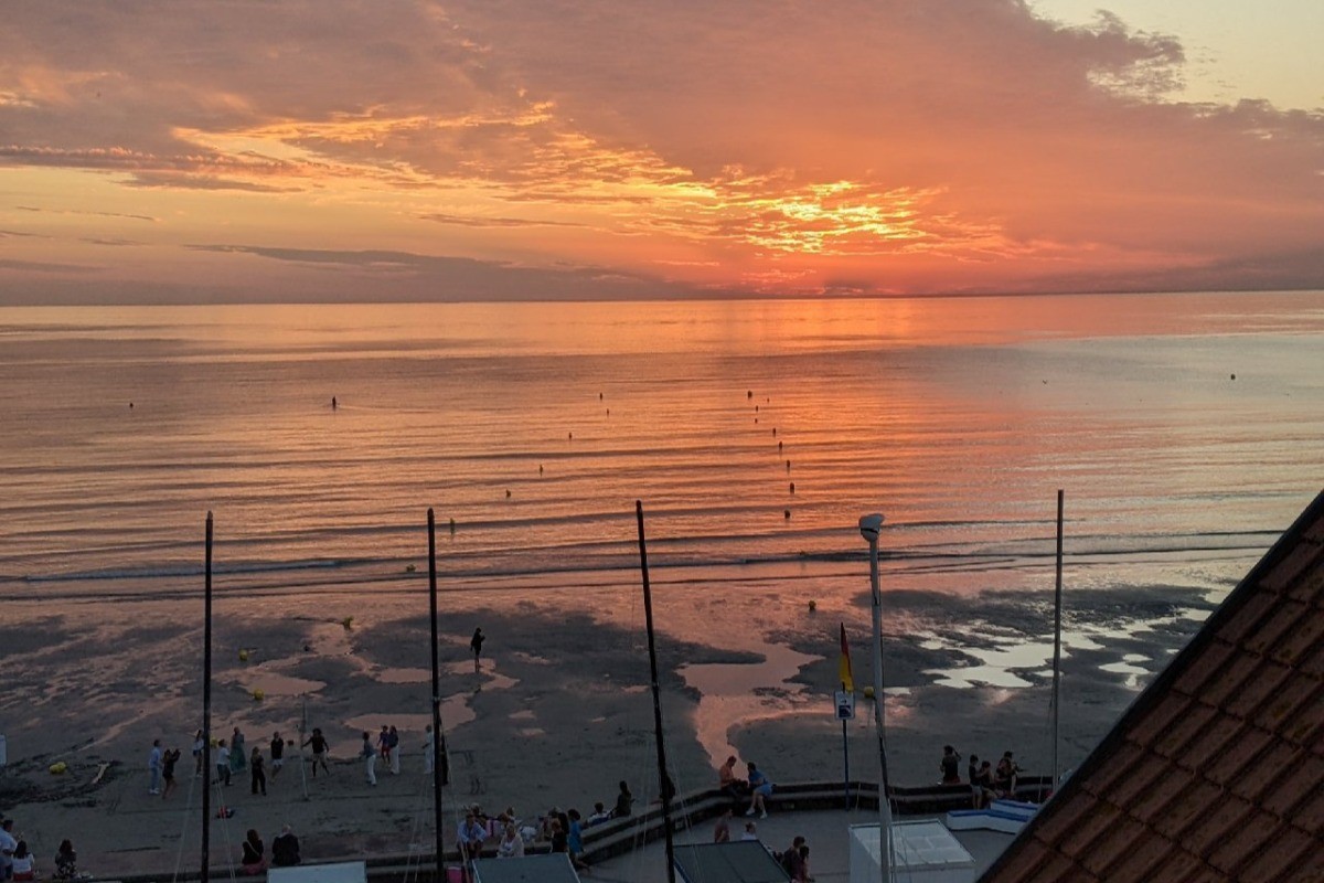 vue du balcon le soir