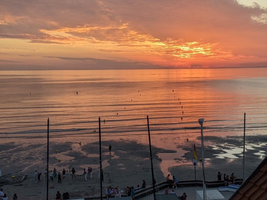 vue du balcon le soir