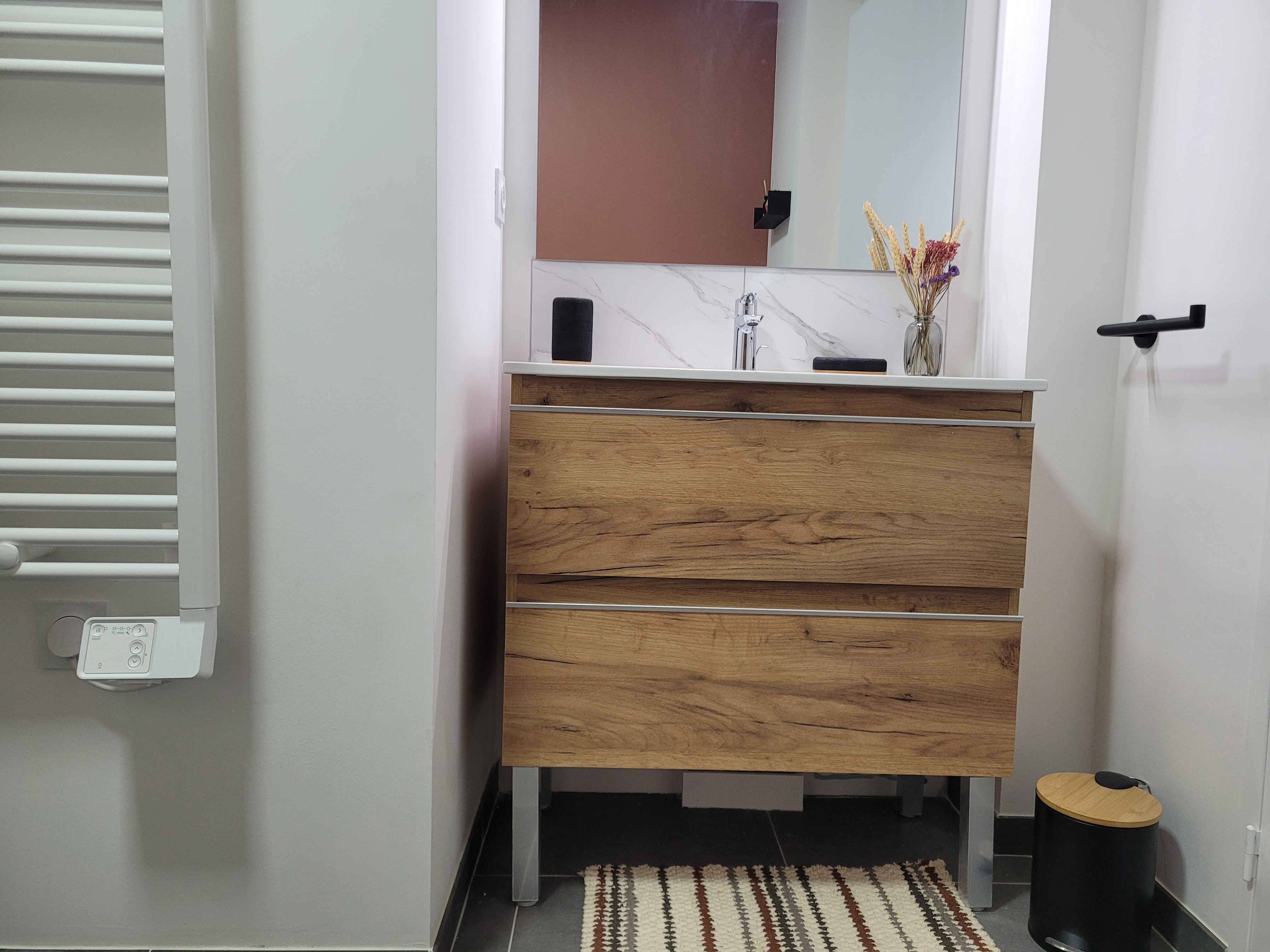 Lebreton Paimpol location, salle d'eau avec douche WC