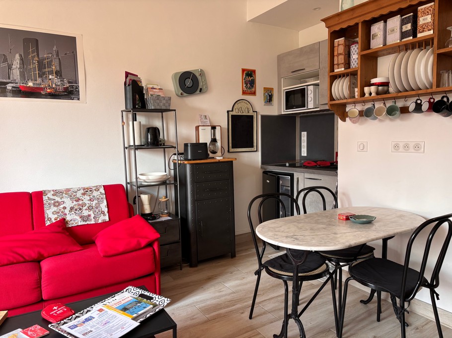 Living room and kitchen - Apartment Le Nancy Prouvé- Nancy