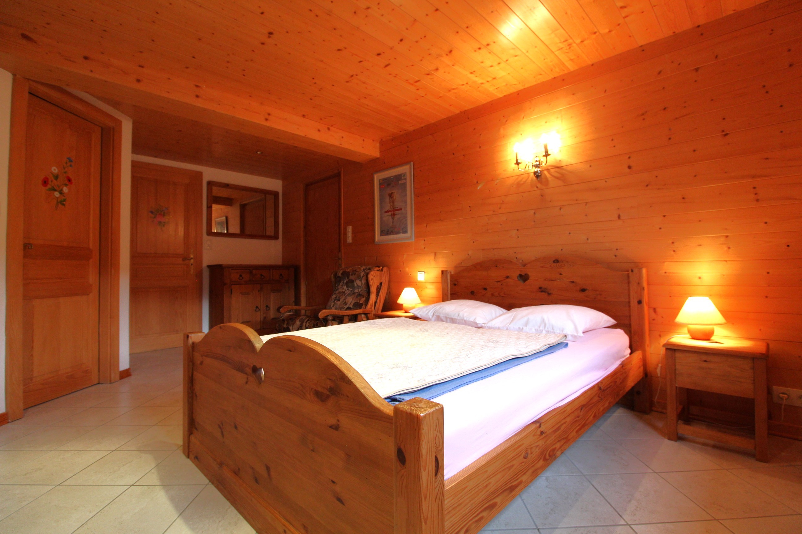 Chambre n°2 parental RDJ - Chalet des Grands Ducs, avec vue panoramique, dans les Vosges