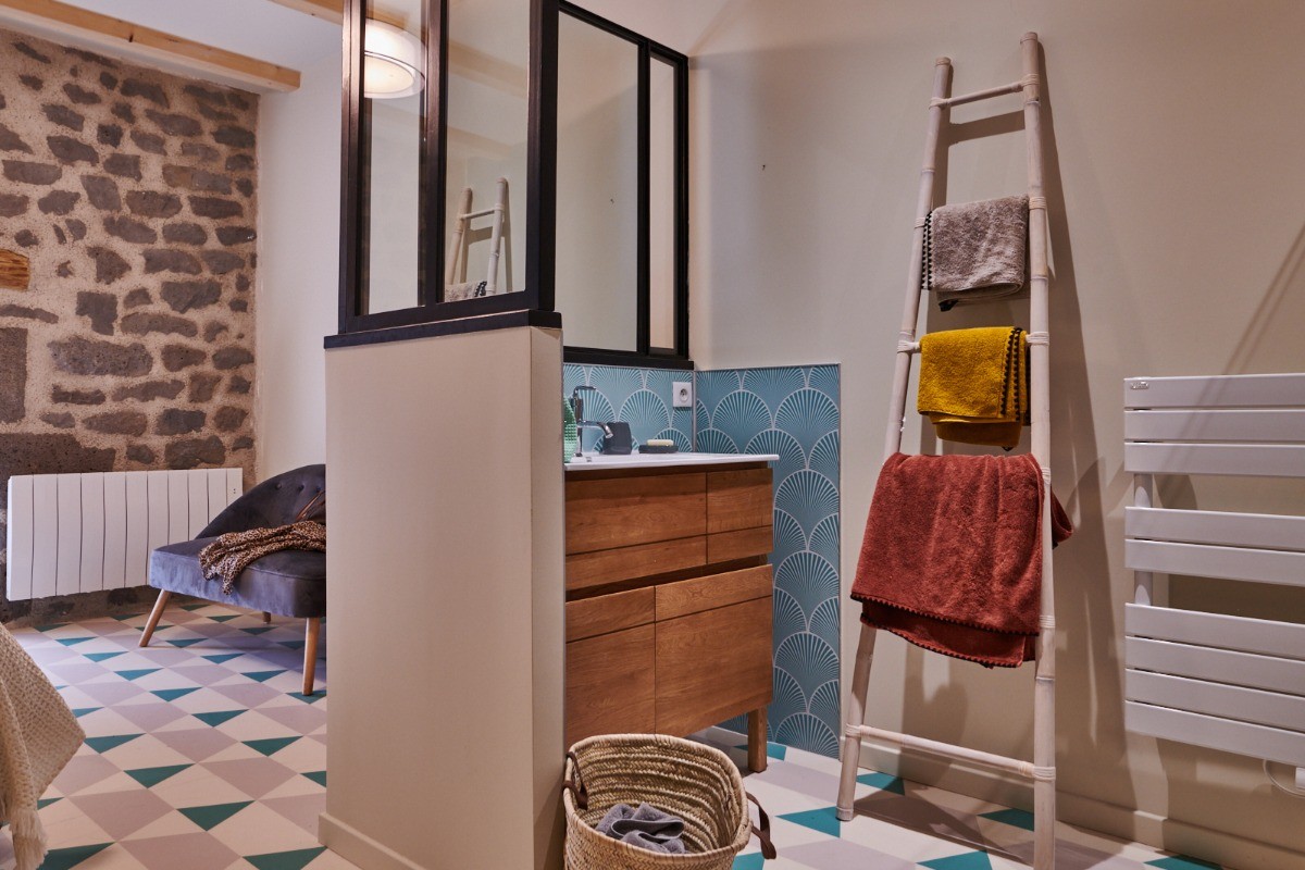 Salle de douche à l'italienne Suite Verte