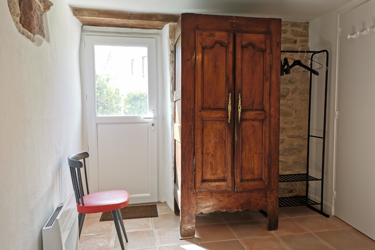 chambre 1 avec accès direct sur le jardin
