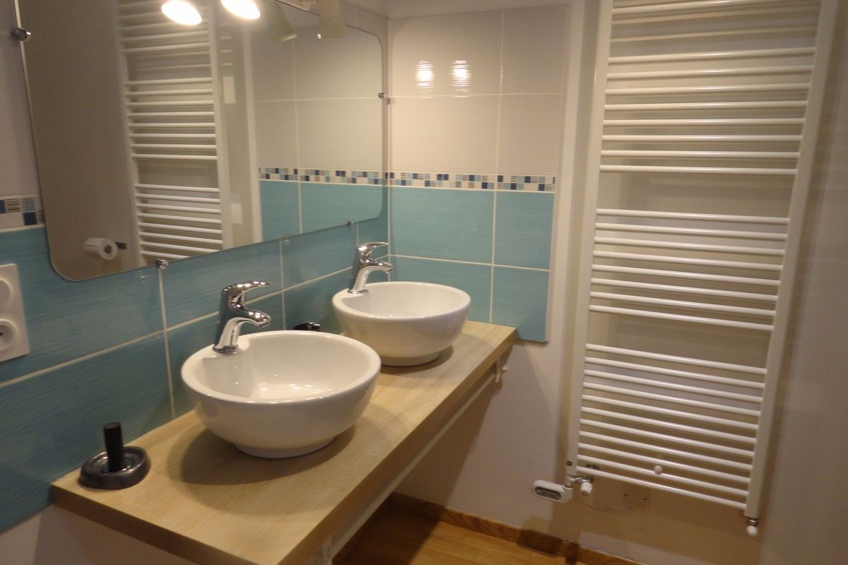Ferme Passion - Chambre Dombes - salle d'eau-WC