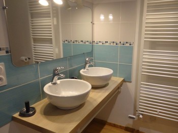 Ferme Passion - Chambre Dombes - salle d'eau-WC