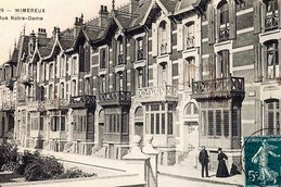 carte postale ancienne des villas