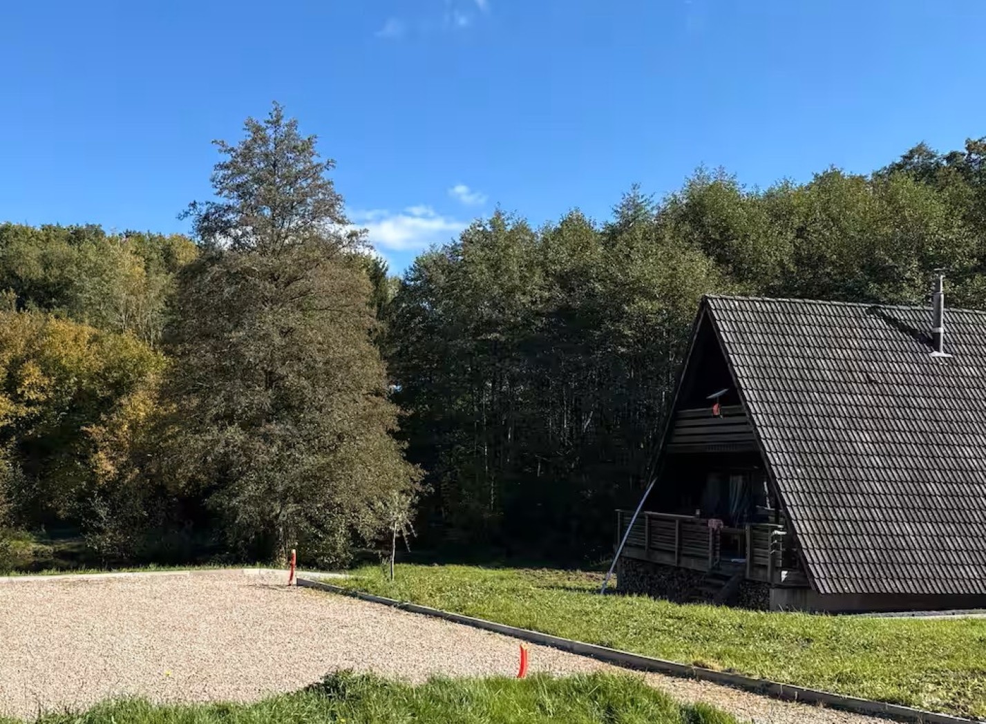 Chalet atypique en A, l'Armorique, en pleine nature dans les Vosges