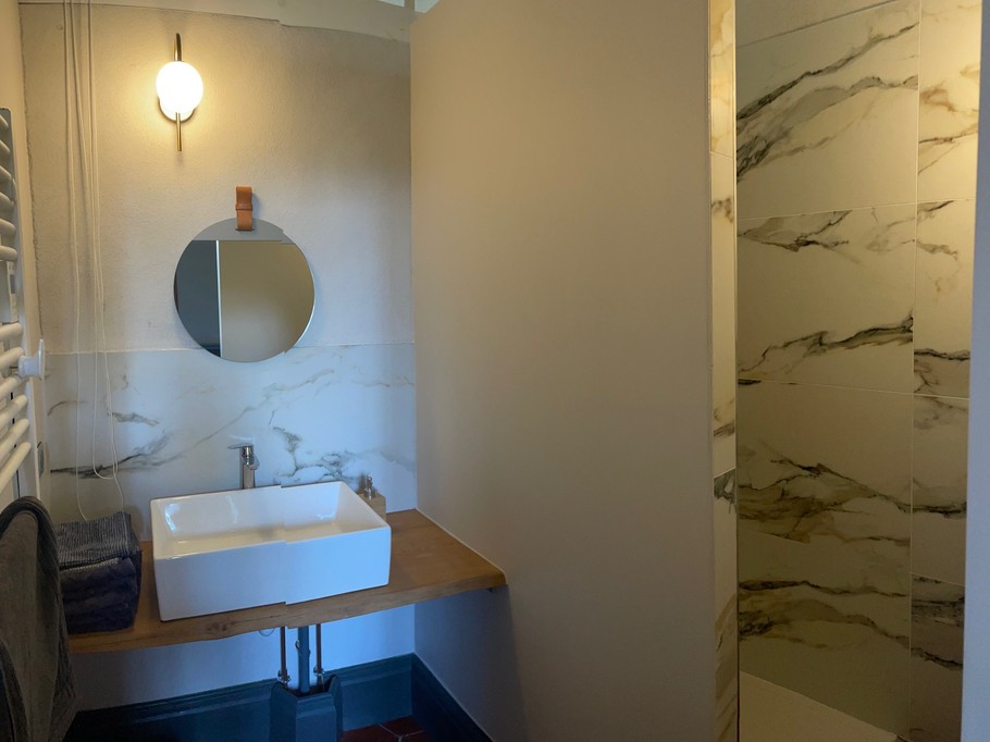 Salle de bain chambre marquise de Frégeville - Château de Ville au Val