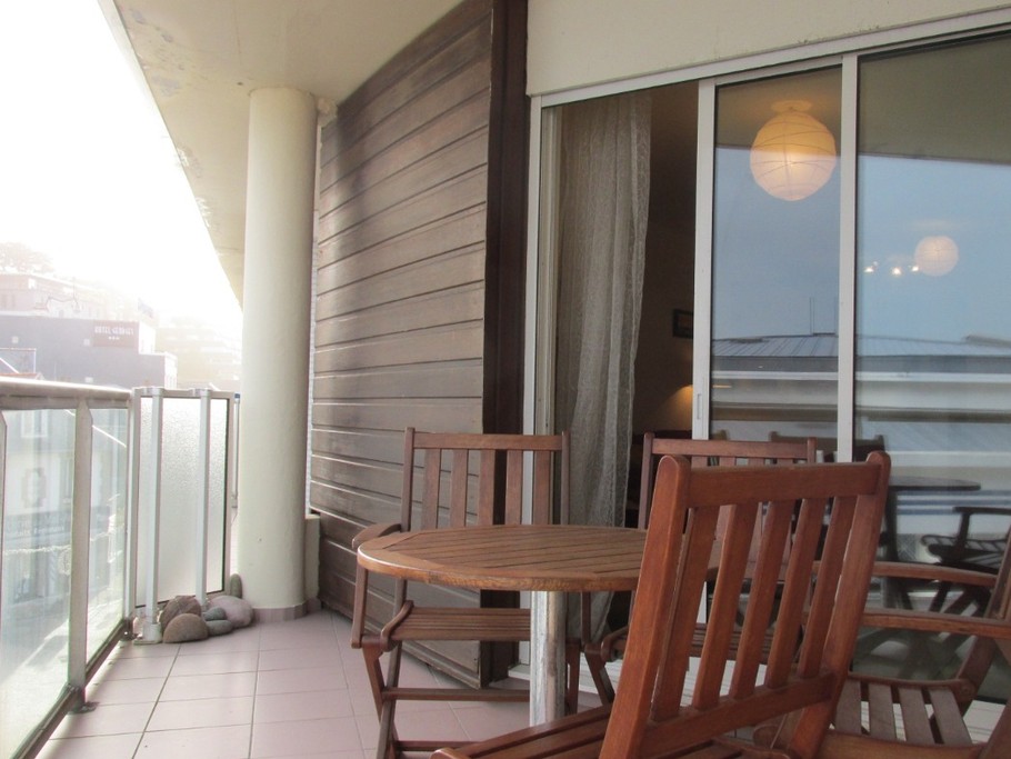 Terrasse agréable vue mer