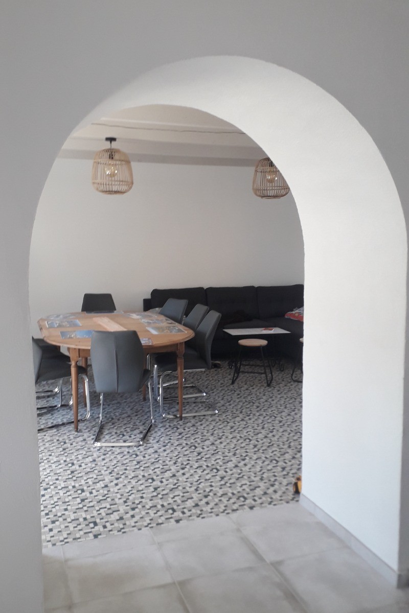 Location Paimpol Clévacances Derrien, salon, salle à manger
