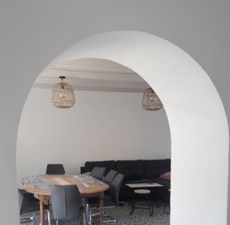 Location Paimpol Clévacances Derrien, salon, salle à manger