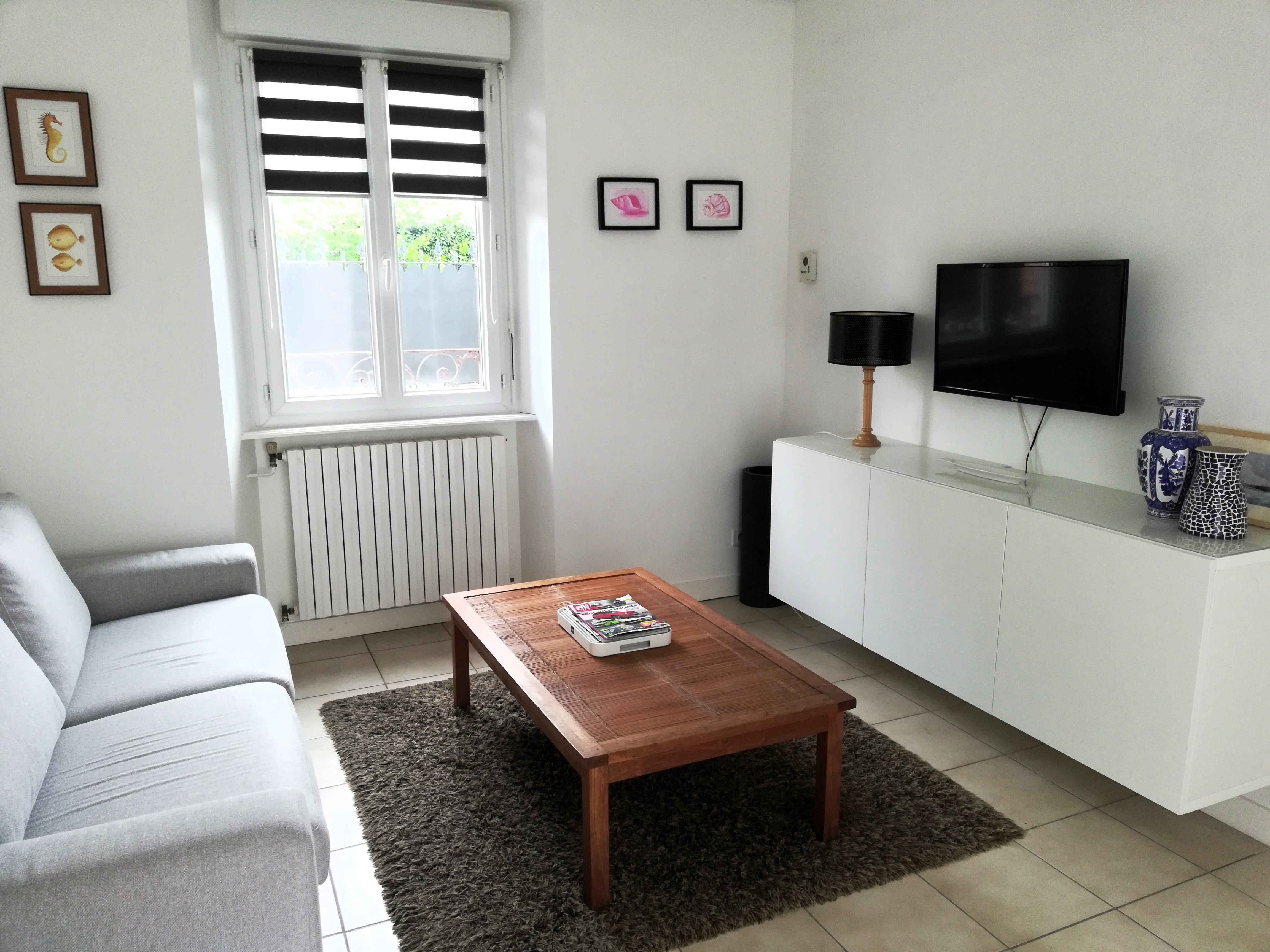 Salon avec TV, radio, lecteur CD, jeux de société (canapé-convertible 140 x 190 cm)