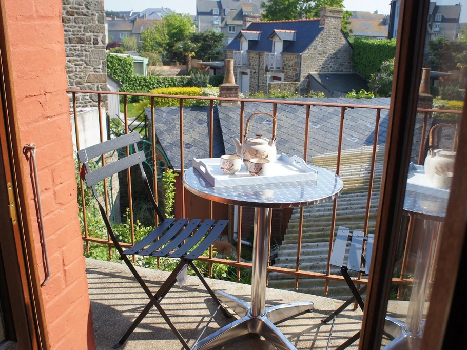 Balcon 1er étage.Les Montbretias.