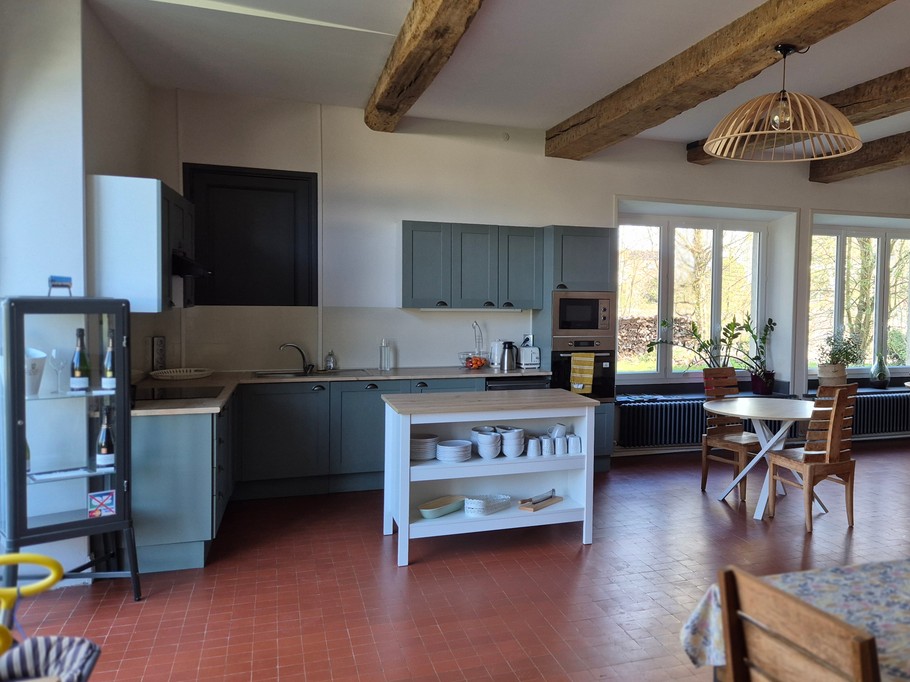 cuisine, salle à manger, salon