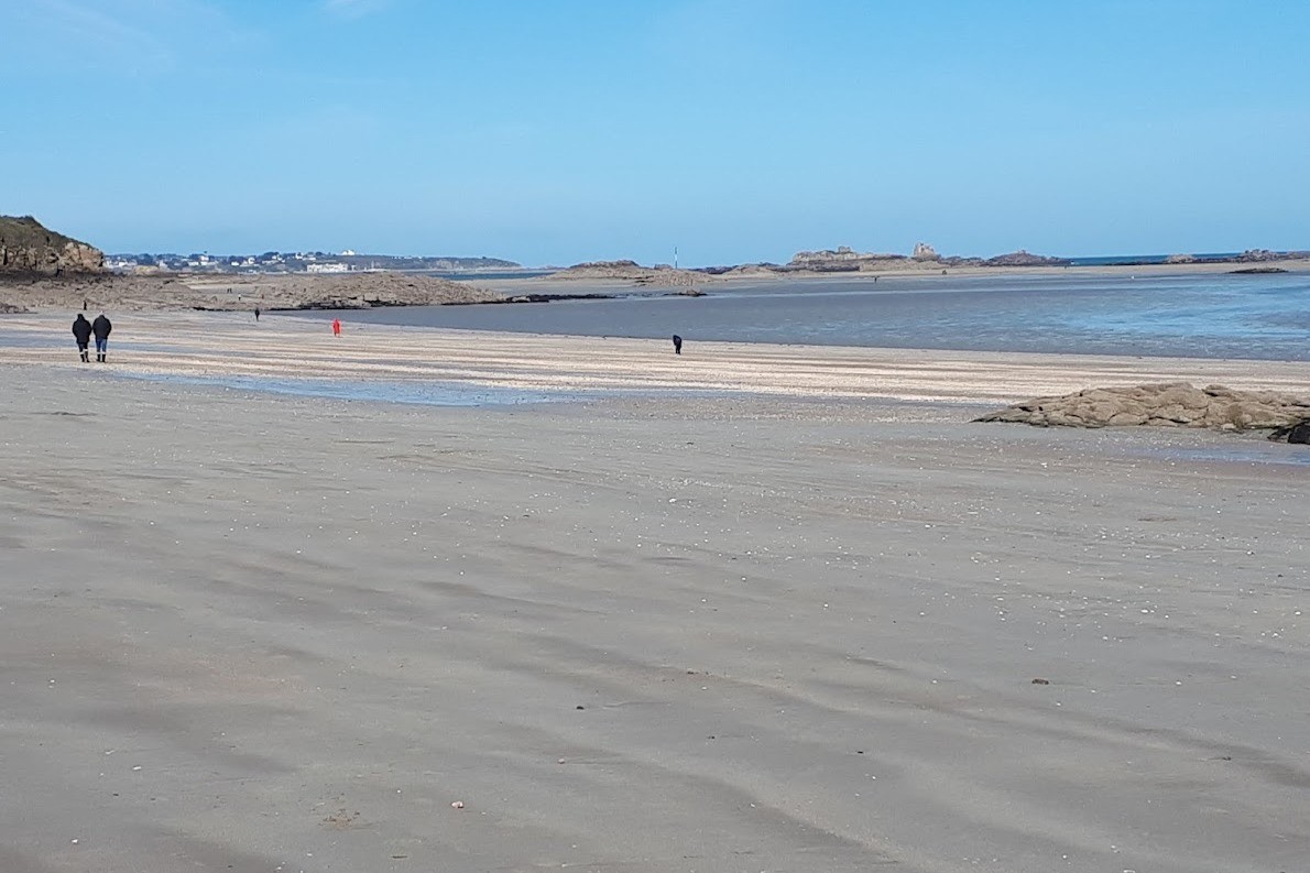 plage du Rougeret à marée basse