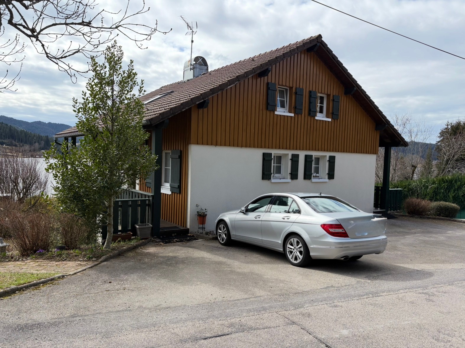 Car park and rear view