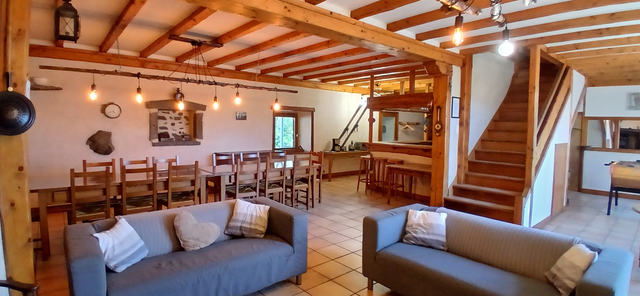 Gîte "Mont Carmel" : The lounge / dining room