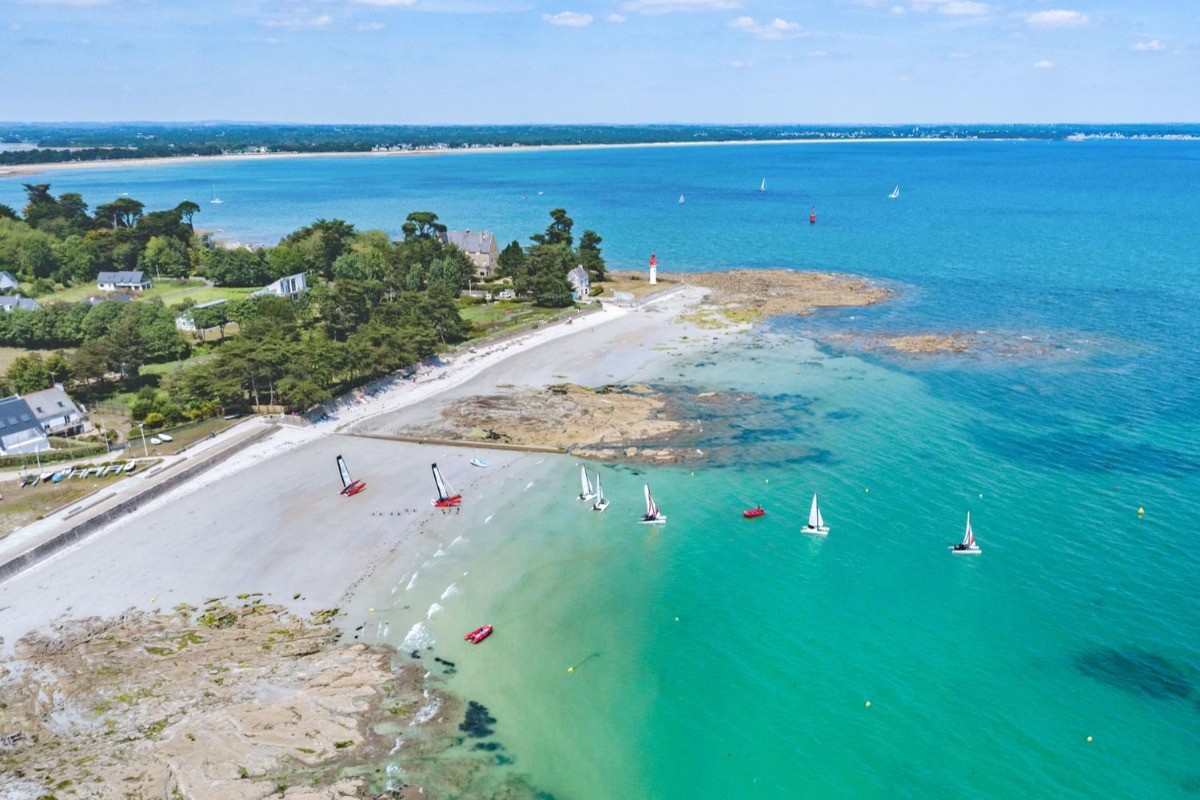 La plage de Langoz à Loctudy