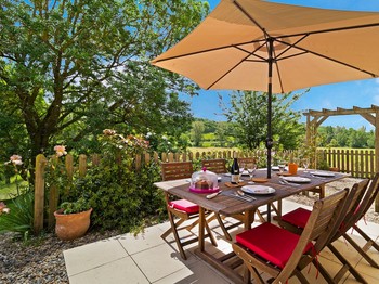 Le Farat - Gîte La Maison de Campagne - Terrasse privée.