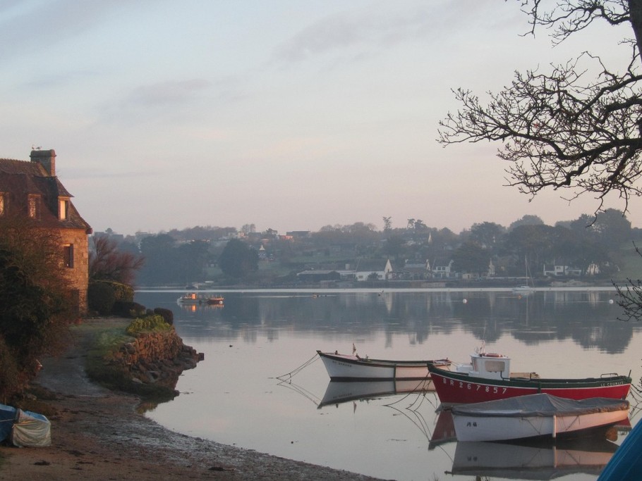 un matin sur les rives de l'aber-benoît à st-Pabu