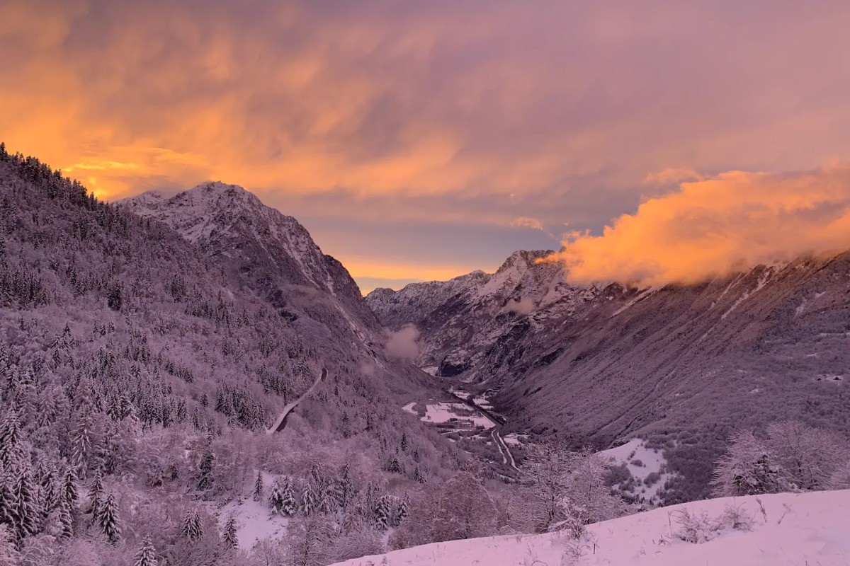 Vue depuis une randonnée du chalet - Pré Raynaud
