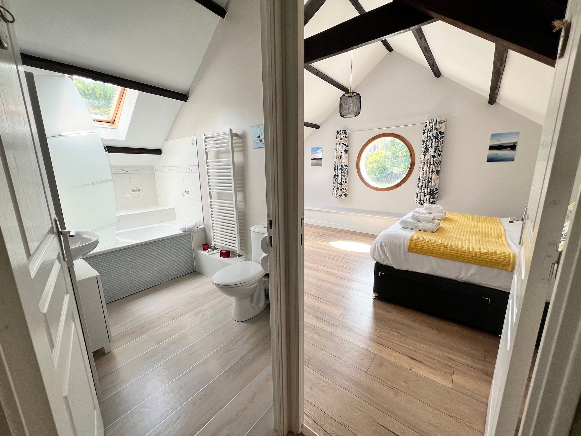 Master bedroom located next to the main bathroom