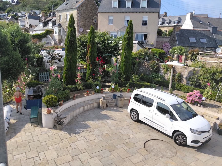 THE COURTYARD AS SEEN FROM THE LANDING